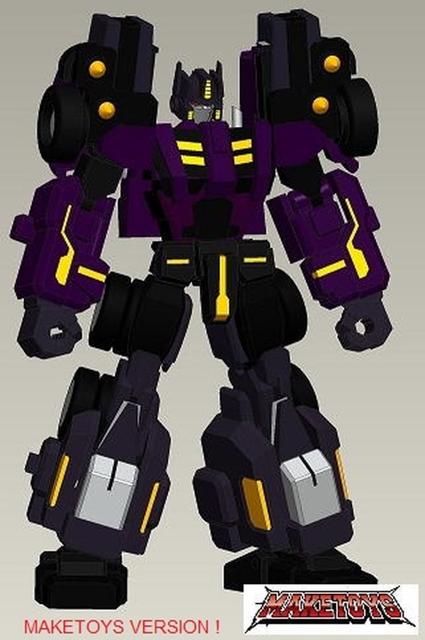 Maketoys Battle Tanker Blue And Purle BotCon Shattered Glass Editions Image  (8 of 8)